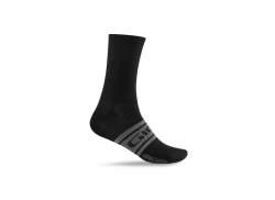 Giro Merino Seasonal Vlna Ponožky Black/Charcoal