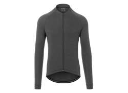 Giro Nou Road Tricou Cu M&acirc;necă Lungă Pentru Ciclism Bărbați Cărbune Heather - L