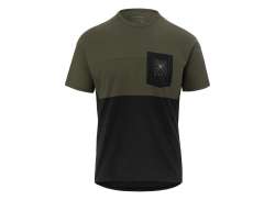 Giro Ride LT Camisola De Ciclismo Ss (Manga Curta) Homens Trail Verde/Preto - 2XL