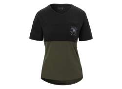 Giro Ride LT Tricou Cu Mânecă Lungă Pentru Ciclism Ss Damă Negru/Verde Black/Green