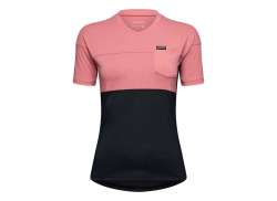 Giro Ride Tricou Cu M&acirc;necă Lungă Pentru Ciclism Ss Damă Dusty Roz/Negru - XL