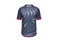 Giro Roust Youth Camisola De Ciclismo Ss (Manga Curta) Escuro Shark Ripple - L