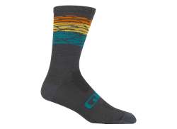 Giro Seasonal Merino Wol Socks Gray Horizon - S 36-39