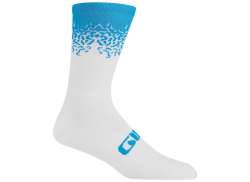 Giro Seasonal Merino Wool Cycling Socks Blue/White - M 40-42