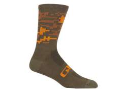 Giro Seasonal Merino Wool Skarpetki Trail Groen Camo