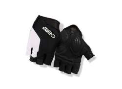 Giro Strade Dure Super Gel Luvas Curto Preto/Branco - S