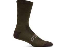 Giro Winter Merino Wool Cycling Socks Dark Sage - L 43-45