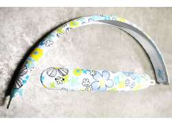 Golden Lion Set Parafango 24" Flower - Blu/Bianco