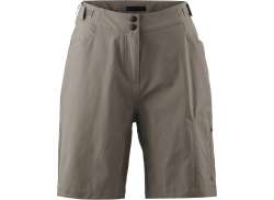 Gonso Adventure Fietsbroek Kort Dames Grijs Phoenix Grijs Phoenix