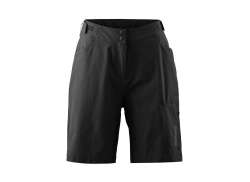 Gonso Aventură Pantaloni De Ciclism Scurt Damă Negru Black