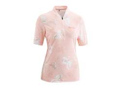 Gonso Bondasca Fietsshirt KM Dames Roze Allover Roze Allover