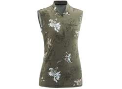 Gonso Dordona Fietsshirt KM Dames Bruin/Olive Allover - 42