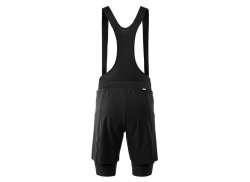 Gonso Essential 2in1 Fietsbroek Kort Bretels Zwart Black
