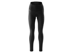 Gonso Essential High Waist Fietsbroek Therm Dames Zwart Black