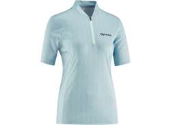 Gonso Fodara Fahrradtrikot Damen Kä Licht Blau All Over Licht Blauw Allover