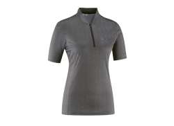 Gonso Fodara Tricou Cu M&acirc;necă Lungă Pentru Ciclism Damă Ss Negru Peste Tot Zwart Allover