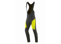 Gonso Montana Raw 2 Pantaloni Softshell Bretelle Nero/Giallo - L