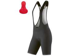 Gonso Sitivo 0 Fietsbroek Kort Bretels Dames Zwart/Fire - 42