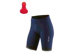 Gonso Sitivo Fietsbroek Kort Dames Blauw/Rood - 36