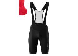 Gonso Sitivo Pantaloni Scurt Bretele Bărbați Negru/Fire - 6XL