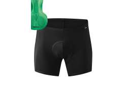 Gonso Sitivo U Fietsbroek Kort Zwart/Groen Black/Green