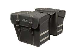 Greenlands Black-Line Dobbel Sykkelveske 40L - Svart