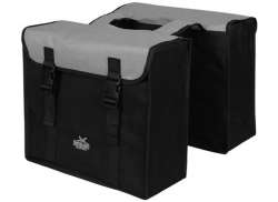 Greenlands Doble Alforja 34L Poli&eacute;ster - Negro/Gris