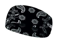 H.A.D. Merino Headband India Paisley Black - One Size