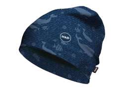 H.A.D. Printed Fleece Beanie Børn Whales Blauw