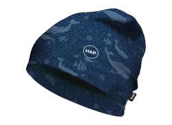 H.A.D. Printed Velo Beanie Kids Whales Azul - One Size