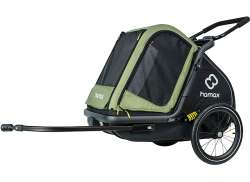 Hamax Pluto M Dogs Bicycle Trailer 20 - Green/Black