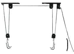 HBS Ascenseur Range-V&eacute;lo Plafond Attache - Noir