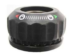 HBS Balhoofdstel 1 1/8 Inch Met stuurslot - Zwart