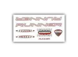 HBS Bicycle Sticker Runner Blizzard Red