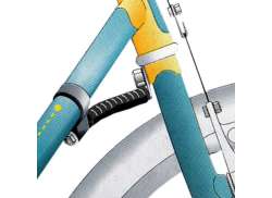 HBS 车把 稳定器 &Oslash;28.6/31.8mm 190mm  为. 叉