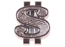 HBS Dollar バルブ キャップ Sv 真鍮 - シルバー (1)