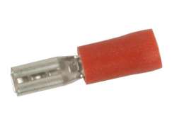 HBS Enchufe Plano Mujer 3.2mm - Rojo (100)