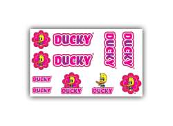 HBS Fiets Sticker Ducky Roze