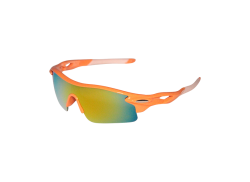 HBS Fietsbril Gepolariseerd Mirror Tropic Blaze - Oranje/Wit