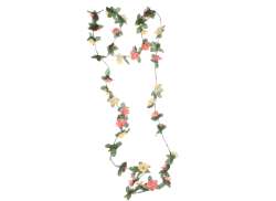 HBS Flower Garland Flair 220cm - Vanilla/Mandy Pink