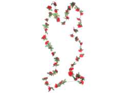 HBS Flower Garland LED 220cm - Persian Red