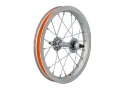 HBS Front Wheel 12\" Aluminum Fixed Axle - Silver