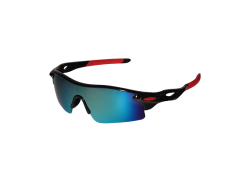 HBS Gafas De Ciclista Polarizadas Mirror Menta Breeze - Negro/Rojo