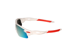 HBS Gafas De Ciclista Polarizadas Mirror Tropic Blaze - Blanco/Rojo