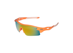 HBS Gafas De Ciclista Polarizadas Mirror Tropic Blaze - Naranja/Blanco