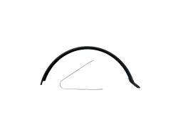 HBS Guarda-Lamas Traseiro 60mm PVC Incluindo. Barra Para. E-Cargo - Preto