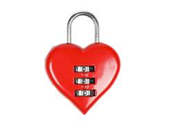HBS Hang-Combination Lock Love - Red