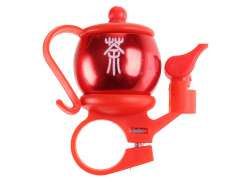 HBS Japanese Teapot Bicycle Bell Ø22,2mm - Red
