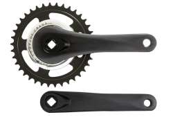 HBS Juego De Bielas 1V 170mm Aluminio 38T - Negro