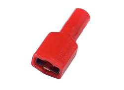 HBS Konektor Plochý Žena 6.3mm - Červená (1)